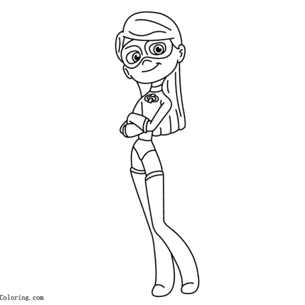 Download Incredibles Coloring Pages Elastigirl - Free Printable ...