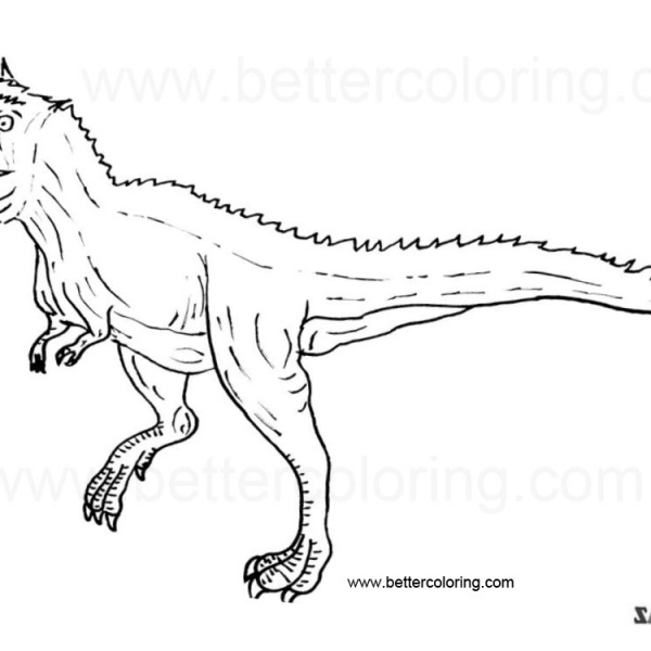 black and white indoraptor