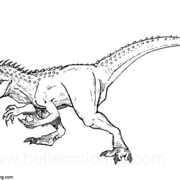 Indoraptor Coloring Pages from Jurassic World - Free Printable Coloring