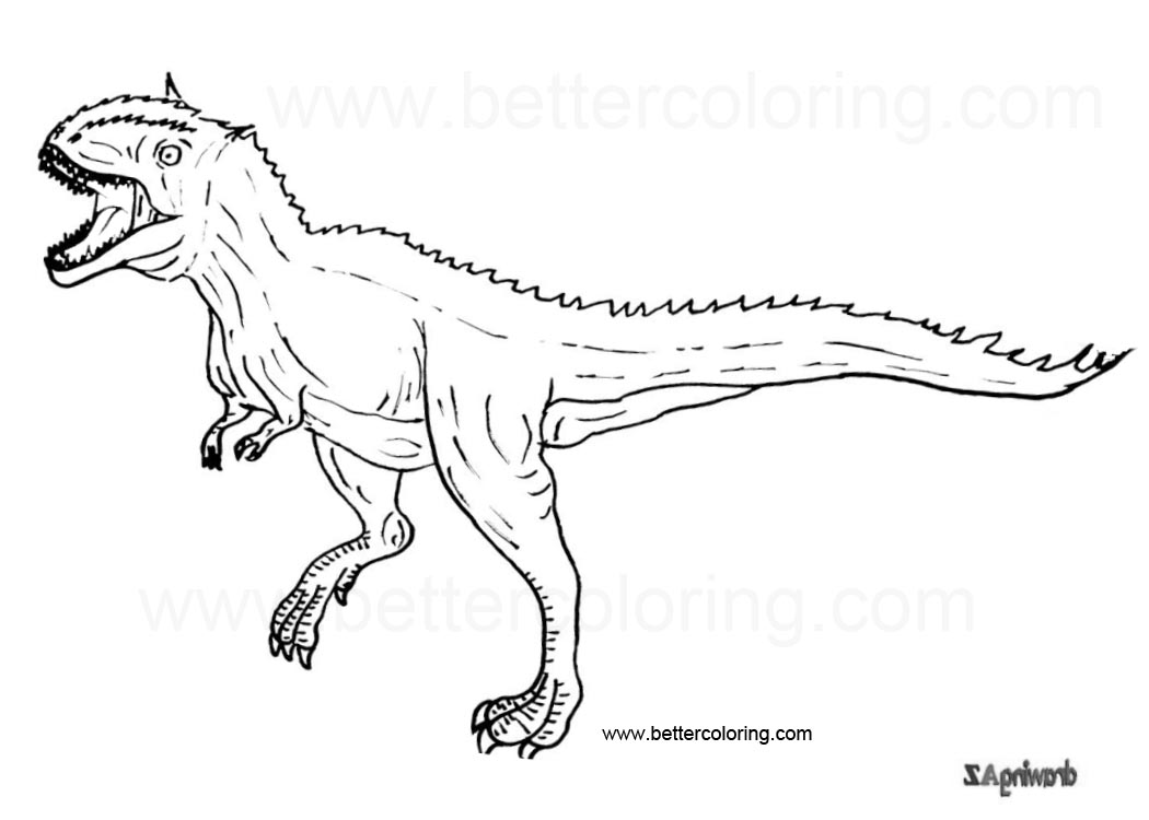 Indoraptor Coloring Pages - Free Printable Coloring Pages