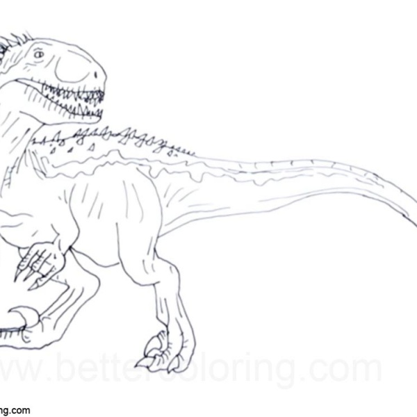 black and white indoraptor
