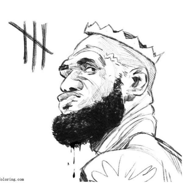 Free Printable Lebron James Coloring Pages Prntbl 