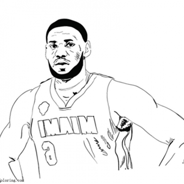 Lebron James Coloring Pages The King - Free Printable Coloring Pages