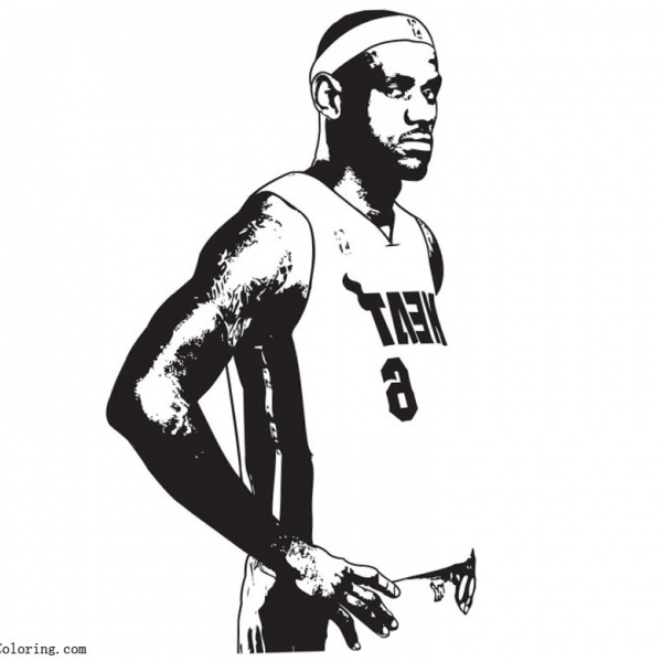 Lebron James Coloring Pages The King - Free Printable Coloring Pages
