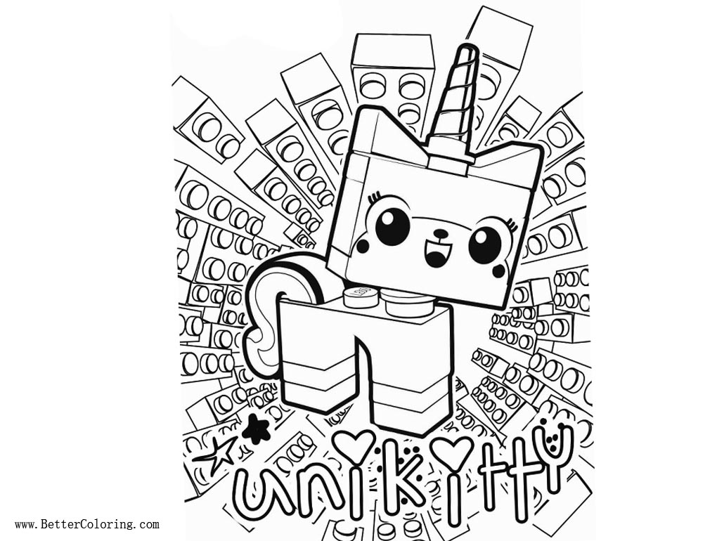 Free Lego Princess Unikitty Coloring Pages printable