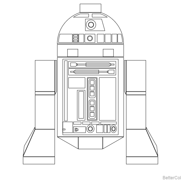 lego r2d2 coloring pages
