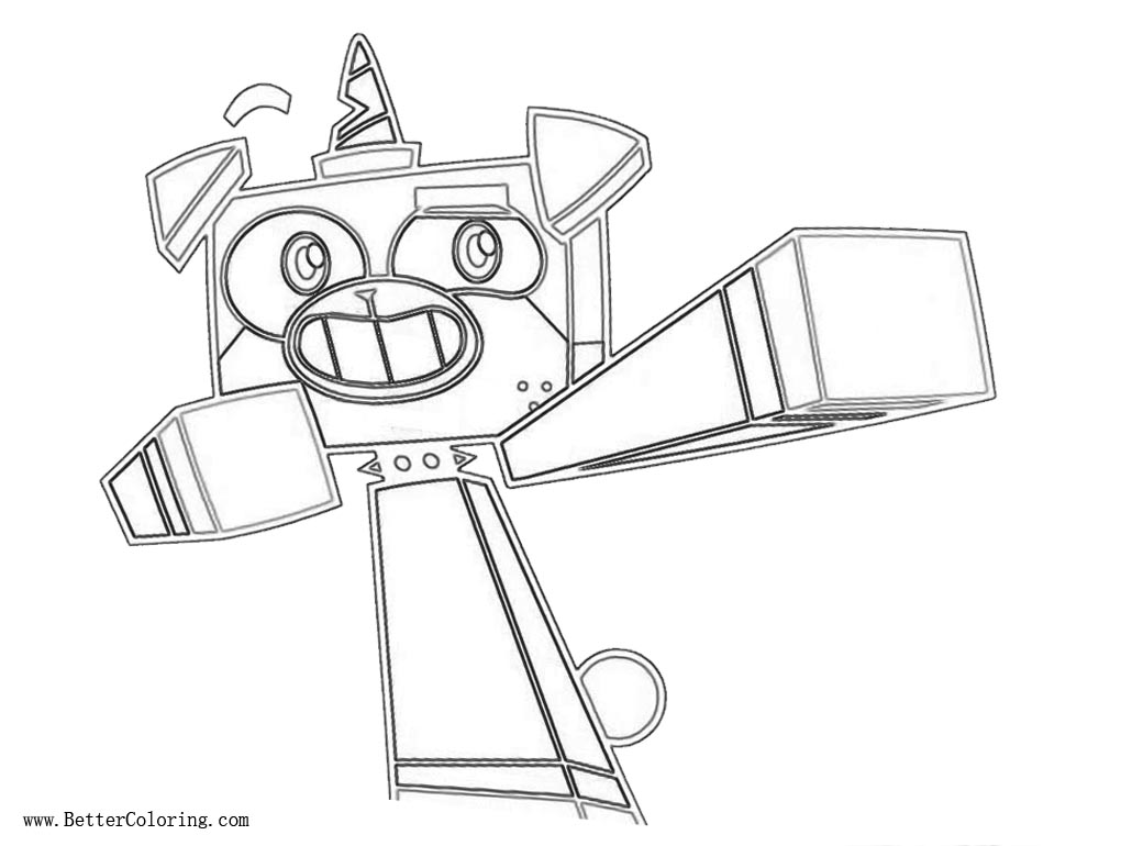 Leogo Princess Unikitty Coloring Pages with Prince Puppycorn - Free