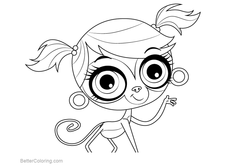 Littlest Pet Shop Coloring Pages Minka Mark - Free Printable Coloring Pages