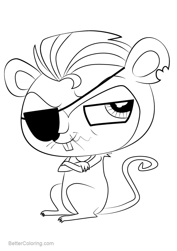 Littlest Pet Shop Coloring Pages Pete - Free Printable Coloring Pages