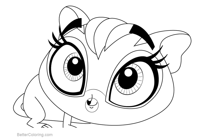 Free Littlest Pet Shop Coloring Pages Sweet Cheeks printable