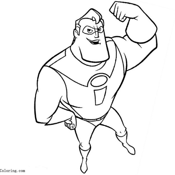 Elastigirl from Incredibles Coloring Pages - Free Printable Coloring Pages