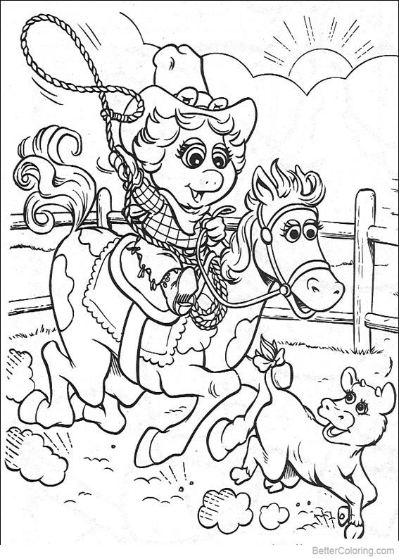 Free Muppet Babies Coloring Pages Pony printable