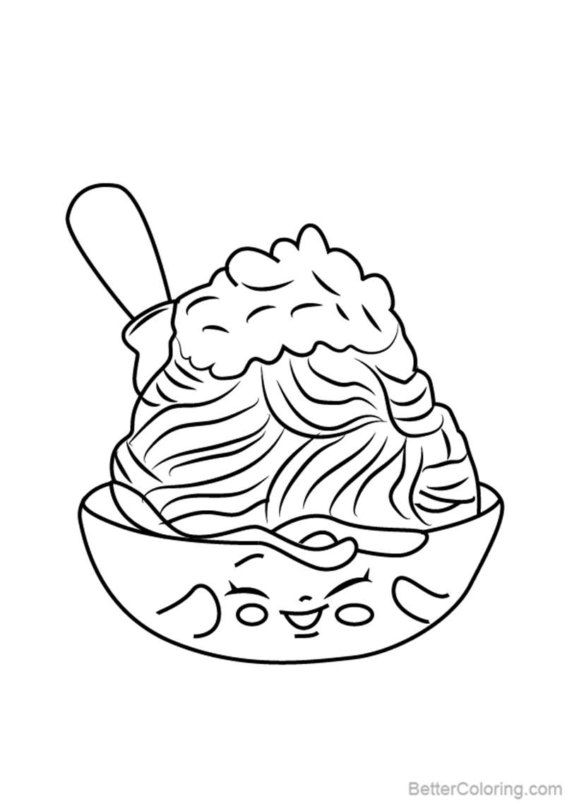 Free Netti Spaghetti from Shopkins Coloring Pages printable
