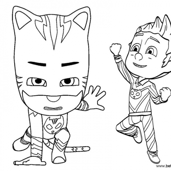 Catboy from PJ Masks Coloring Pages - Free Printable Coloring Pages