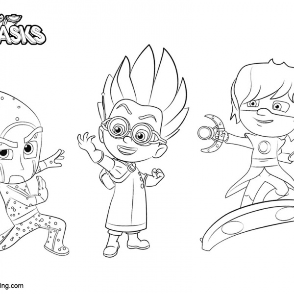 Masks of PJ Masks Catboy Coloring Pages - Free Printable Coloring Pages