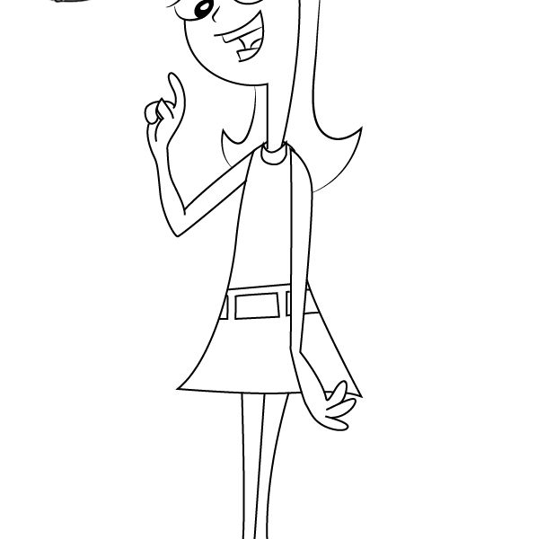 Phineas and Ferb Coloring Pages Pinky - Free Printable Coloring Pages