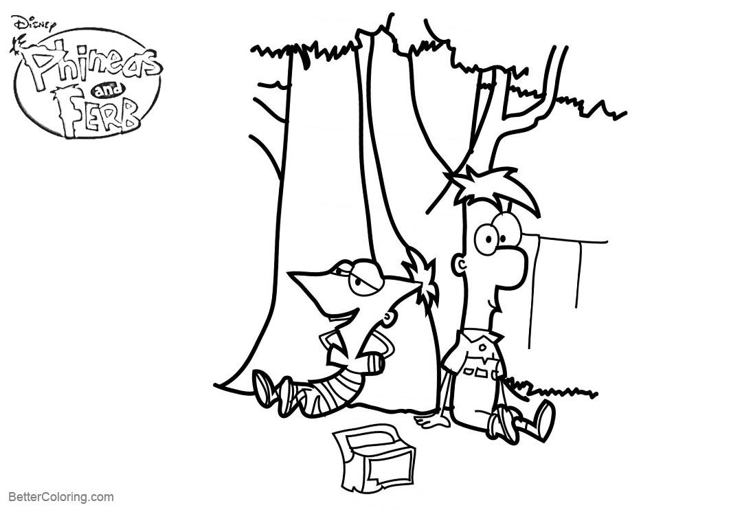 Free Phineas and Ferb Coloring Pages printable