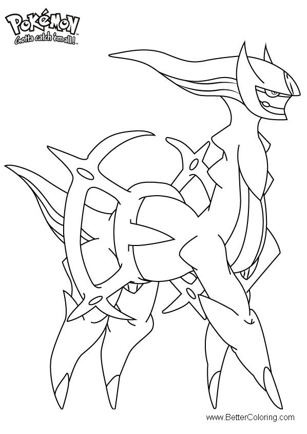  Pokemon  Coloring  Pages  Arceus  Free Printable Coloring  Pages 