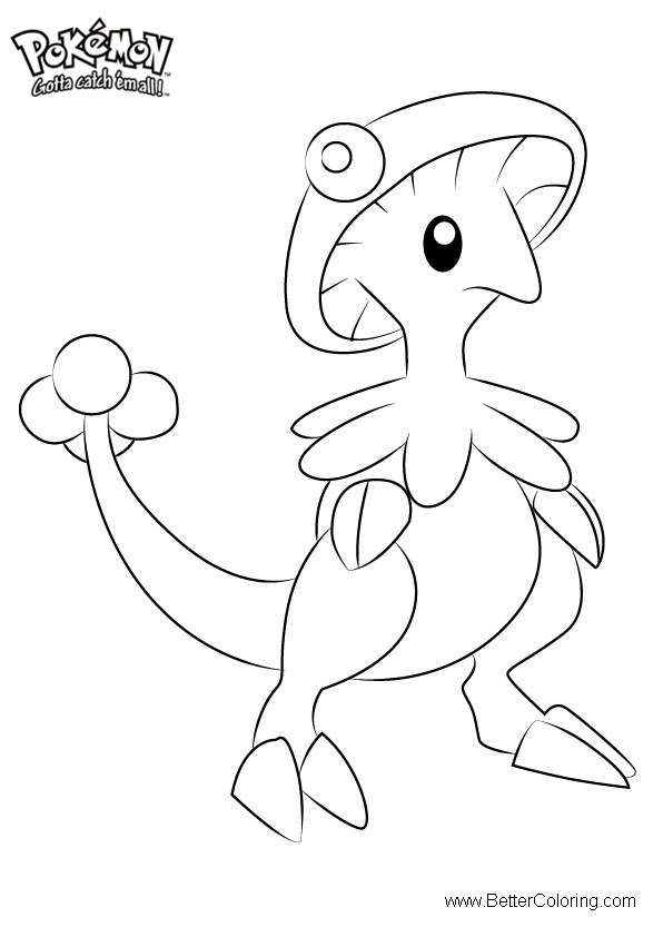 Free Pokemon Coloring Pages Breloom printable