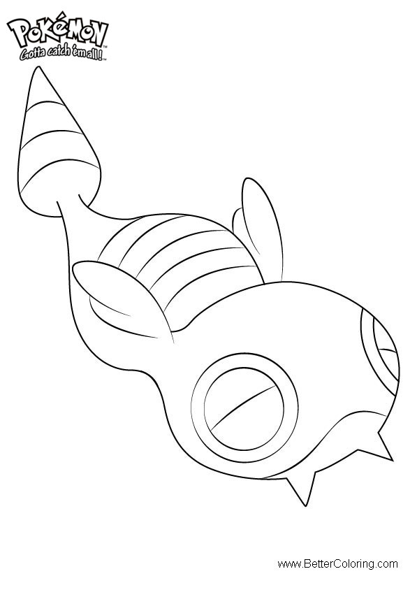 Free Pokemon Coloring Pages Dunsparce printable