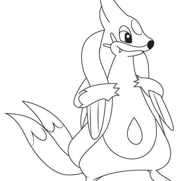 Pokemon Coloring Pages Stantler Free Printable Coloring Pages