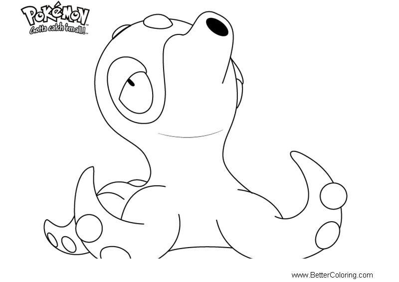 Free Pokemon Coloring Pages Octillery printable