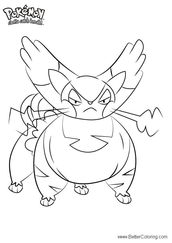 Free Pokemon Coloring Pages Purugly printable
