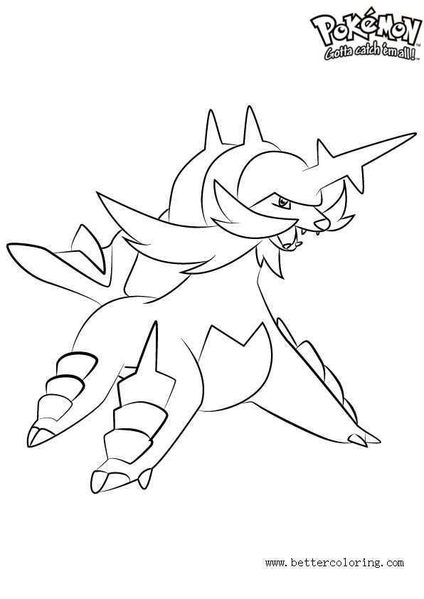 Pokemon Coloring Pages Samurott - Free Printable Coloring Pages