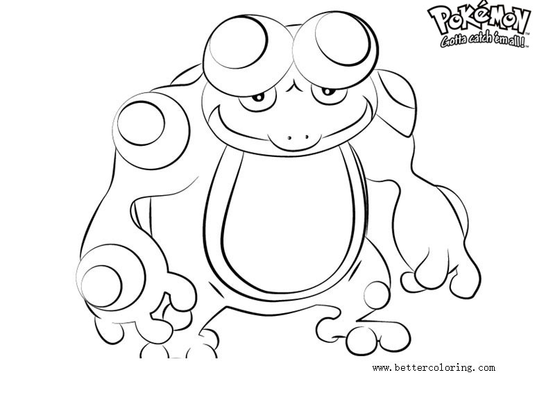 Free Pokemon Coloring Pages Seismitoad printable
