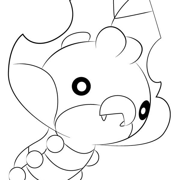 Gible Pokemon Coloring Page