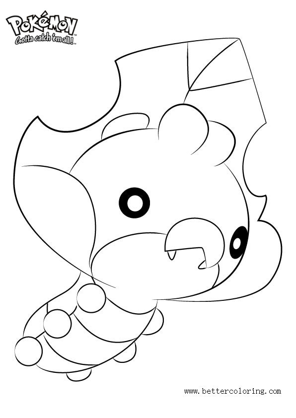 Free Pokemon Coloring Pages Sewaddle printable