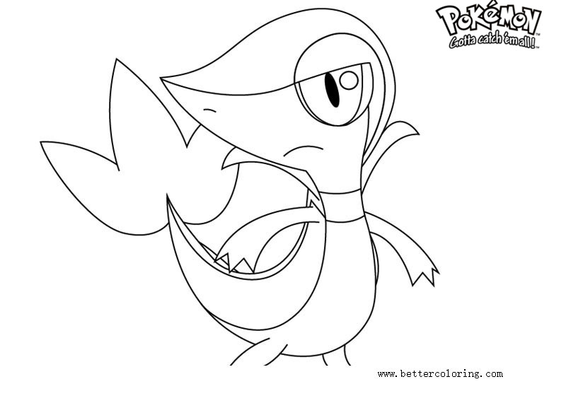 Snivy Coloring Pages Coloring Pages Kids 2019