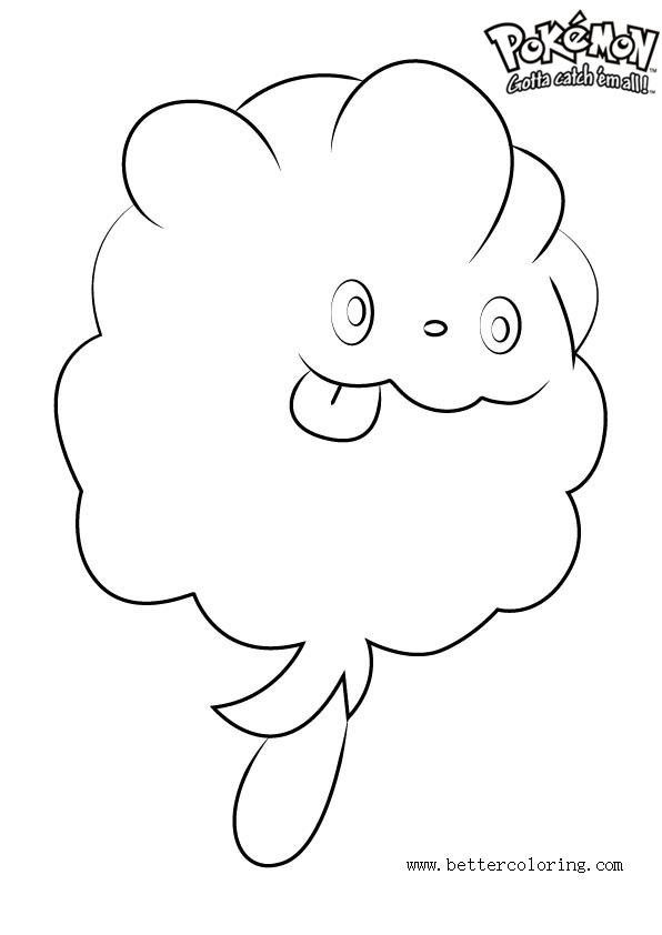 Pokemon Coloring Pages Swirlix - Free Printable Coloring Pages