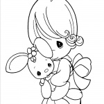 Precious Moments Coloring Pages Bunny