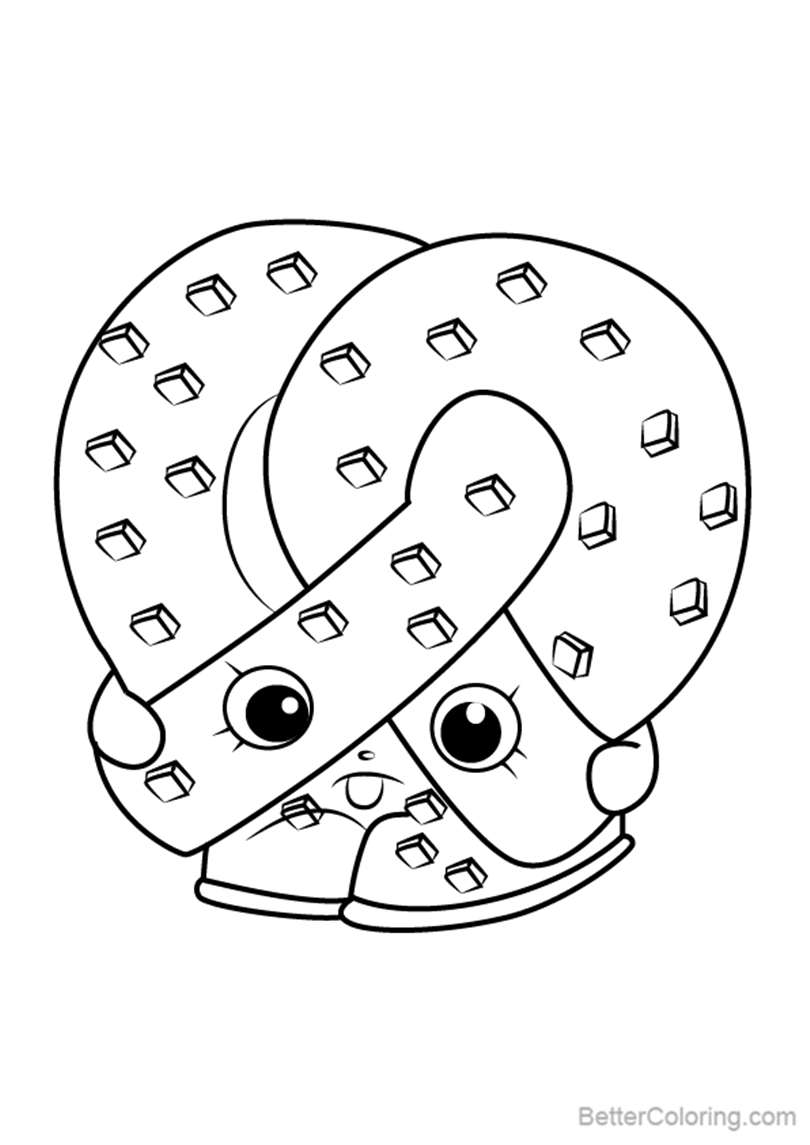 Pretz elle from Shopkins Coloring Pages - Free Printable Coloring Pages