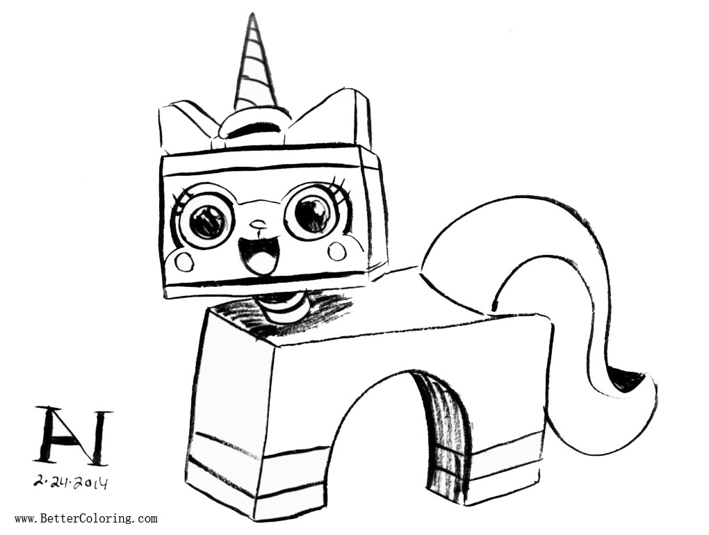 Princess Unikitty Coloring Pages by IanJMiller - Free Printable