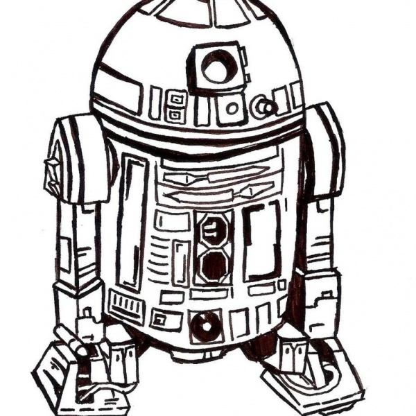 R2D2 Coloring Pages - Free Printable Coloring Pages