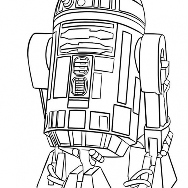 Lego R2D2 Coloring Pages Outline by Michel Bozgounov - Free Printable ...