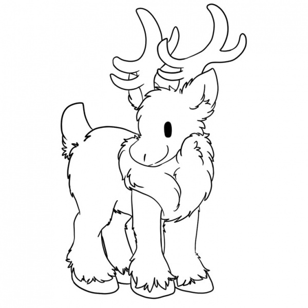 Funny Cartoon Reindeer Coloring Pages - Free Printable Coloring Pages