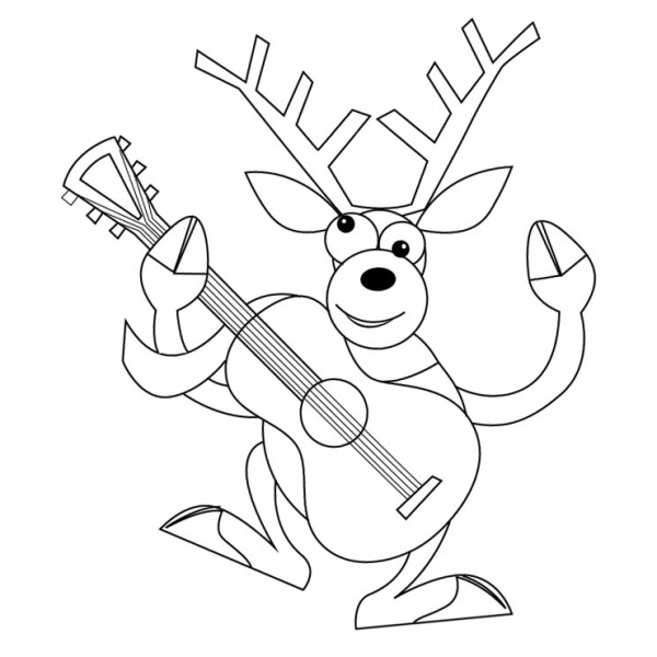 Baby Reindeer Coloring Pages - Free Printable Coloring Pages