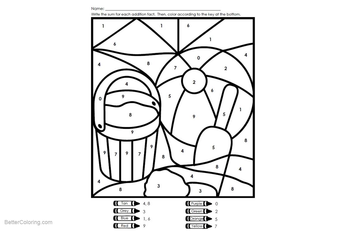 Free Sight Word Coloring Pages Beach Ball printable