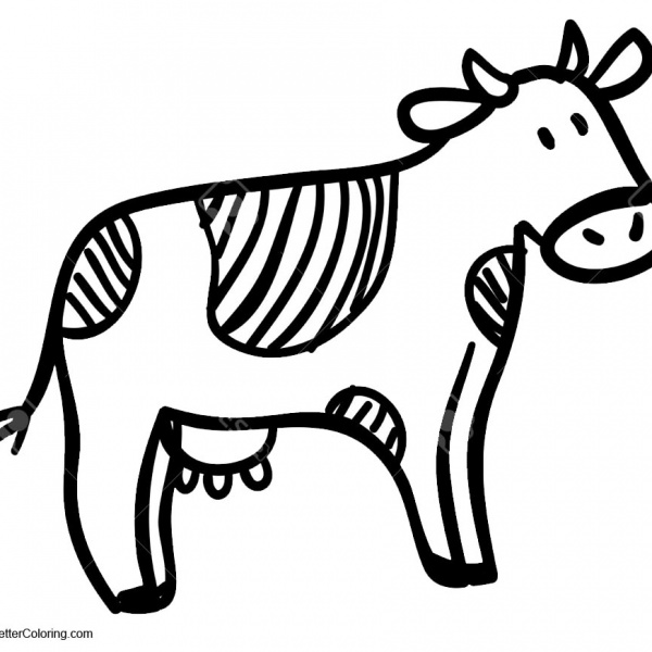 Cow Head Coloring Pages - Free Printable Coloring Pages