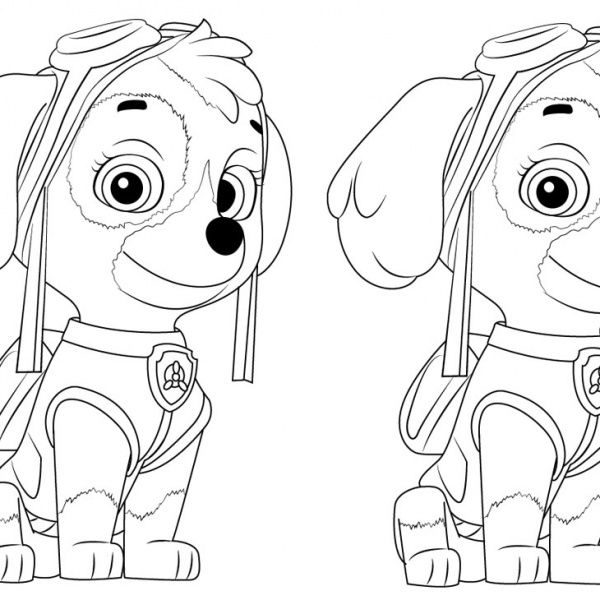 PAW Patrol Coloring Pages Marshall - Free Printable Coloring Pages