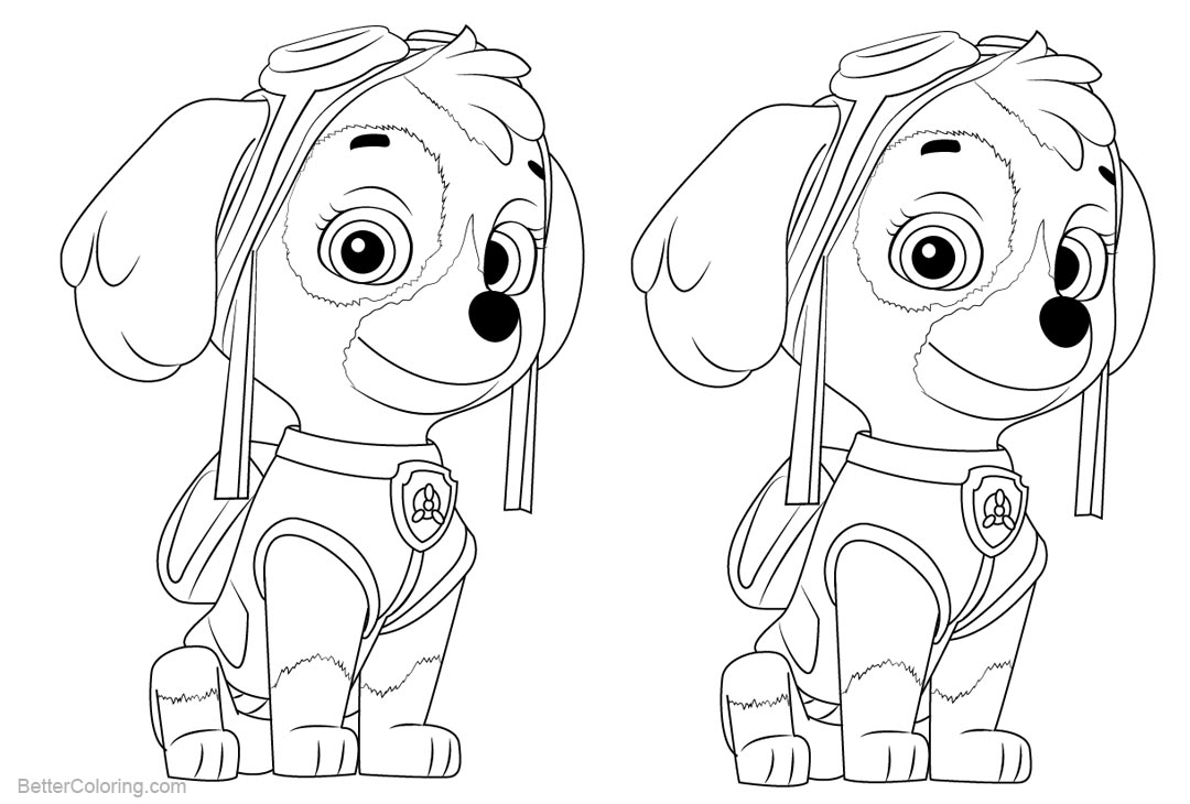 Skye from PAW Patrol Coloring Pages Free Printable Skye from PAW Patrol Coloring Pages Free Printable
