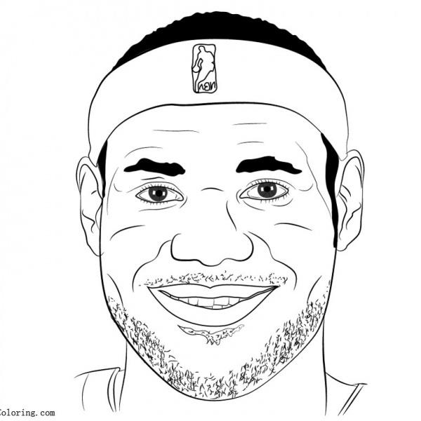 Lebron James Coloring Pages The King Free Printable Coloring Pages