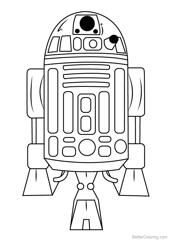 Star Wars R2D2 Coloring Pages - Free Printable Coloring Pages