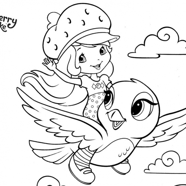 Strawberry Shortcake Orange Blossom Coloring Pages