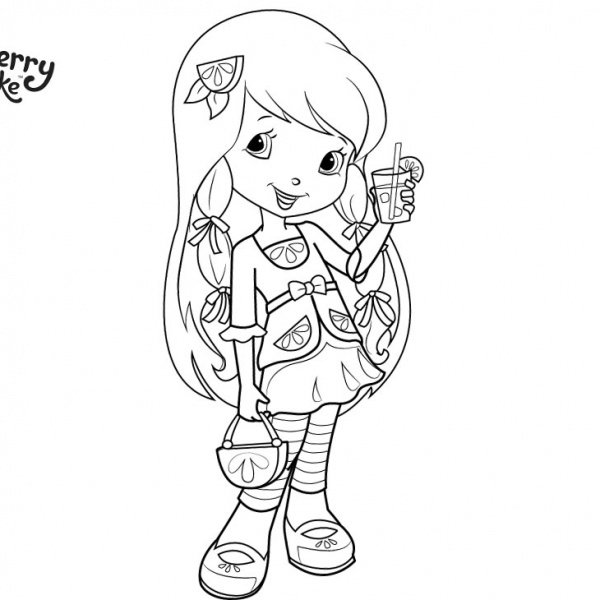 Strawberry Shortcake Lemon Meringue Coloring Pages Coloring Pages