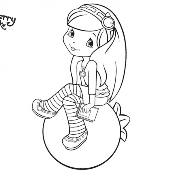 Strawberry Shortcake Coloring Pages Friend Plum Pudding - Free