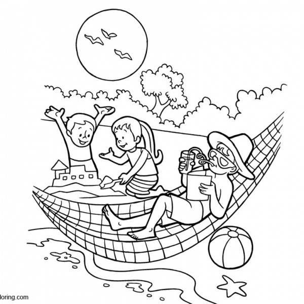 Summer Fun Coloring Pages - Free Printable Coloring Pages